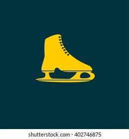 The skates icon. Figure skates symbol.