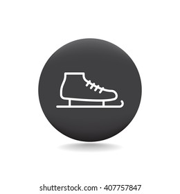 The skates icon. Figure skates symbol.