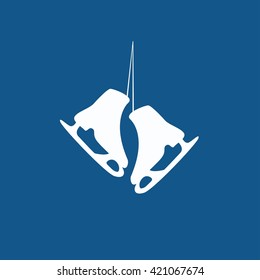 The skates icon. Figure skates symbol