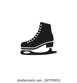The skates icon. Figure skates symbol. Flat Vector illustration