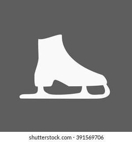 The skates icon. Figure skates symbol. Flat Vector illustration