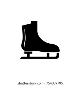 The skates icon. Figure skates symbol icon. Simple winter games icon. Can be used as web element, playing design icon on white background