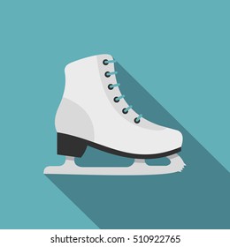 Skates icon. Flat illustration of skates vector icon for web design