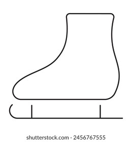 skates icon isolated on white background, vector illustration.