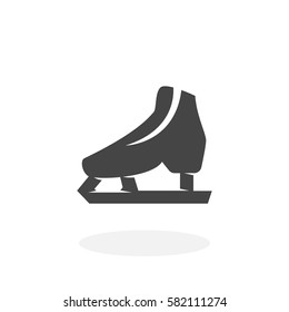Skates icon isolated on white background. Skates vector logo. Flat design style. Modern vector pictogram for web graphics - stock vector