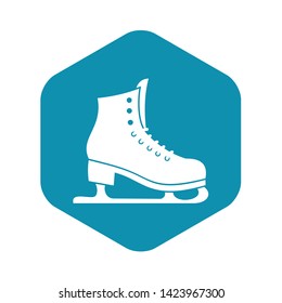 Skates icon in simple style on a white background vector illustration