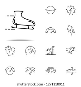 skates icon. Speed icons universal set for web and mobile