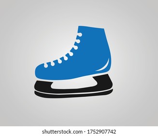 Skates icon. Skates symbol. Flat design. Vector illustration