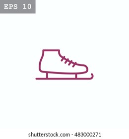  Skates Icon Vector.