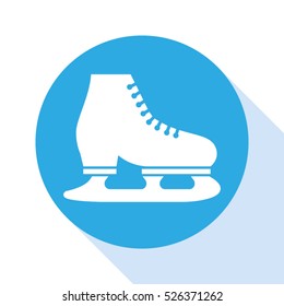 Cartoon Blue Ice Skate Shoes Mascot Stock Vector (Royalty Free) 1241514451