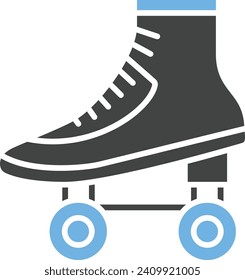 Skates icon vector image. Suitable for mobile application web application and print media.