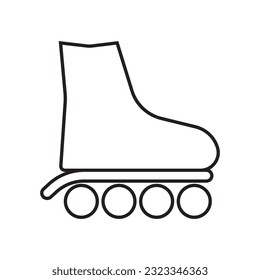 skates icon vector template illustration logo design