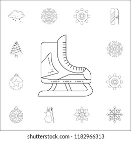 skates icon. Winter icons universal set for web and mobile