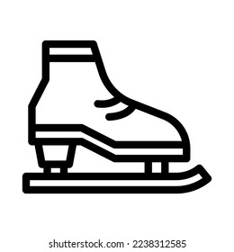 skates line icon illustration vector graphic