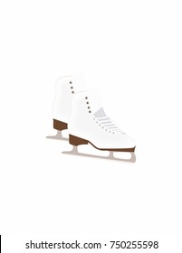 Skates on a white background
