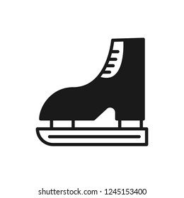 The skates outline. Ice skating