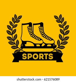 skates sport emblem icon