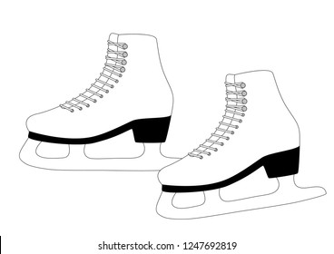 Skates, vector art