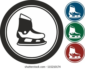 Skates, vector, icon