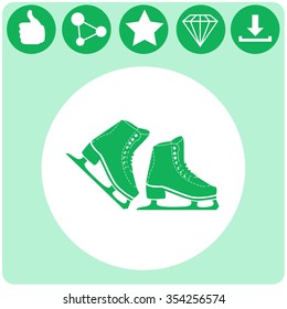 Skates vector icon