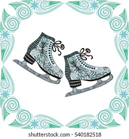 Skates. Vector illustration.
