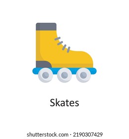 Skates vector outline Icon Design illustration. Sports And Awards Symbol on White background EPS 10 File