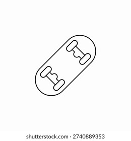 skating board icon sign vector