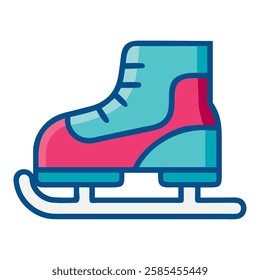 A skating boot icon designed for ice skating