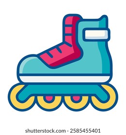 A skating boot icon designed for roller skating