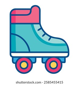 A skating boot icon for quad roller skating