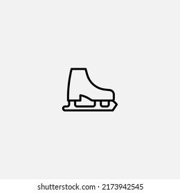 Skating boot icon sign vector,Symbol, logo illustration for web and mobile