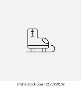Skating boots icon sign vector,Symbol, logo illustration for web and mobile