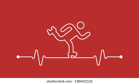 Herzschlagkonzepte für Skitourenübungen Symbol