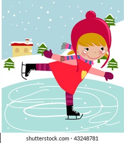 Skating girl