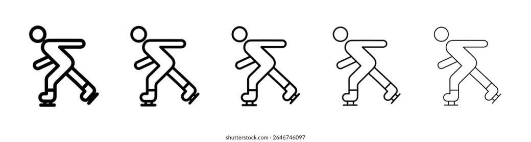 Skating icon concept. graphic design, logo, Web, UI.