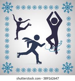 Skating icon design