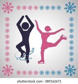 Skating icon design