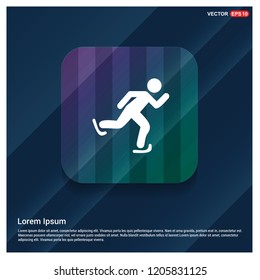 Skating Icon - Free vector icon