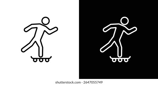 Skating icon. Graphic Design vector icon. Ui Ux Icons