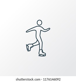 Skating icon line symbol. Premium quality isolated skater element in trendy style.