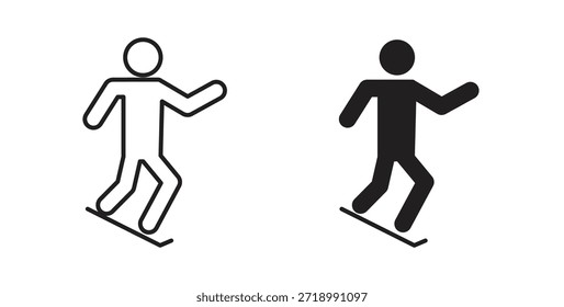 Skating-Symbol für mobile App, bearbeitbare Designs