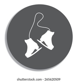 Skating Icon on a grey background