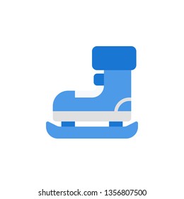 Skating Icon Vector Illustration in Flat Style for Any Purpose