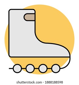 Skating icon vector illustration photo