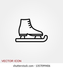 Skating icon vector sign