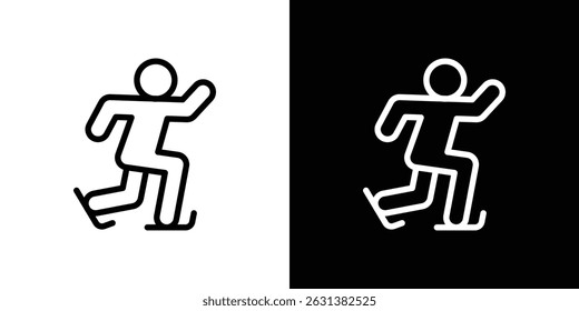 Skating icon vector for web, computer and mobile apps