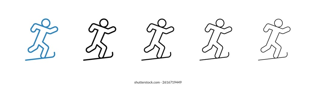 Skating icons collection vectors for web ui