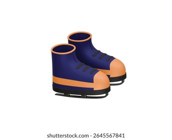 skating shoe icon 3d illustration render