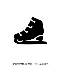 Skating shoe solid icon. linear style sign for mobile concept and web design