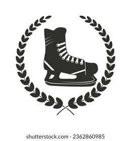 Skating Shoe Vector, Skating Shoe illustration, Sports illustration, Skating Shoe, vector, Ice Skating Shoe silhouette, silhouette, Sports silhouette, Game vector, Game tournament, Hockey Tournament, 